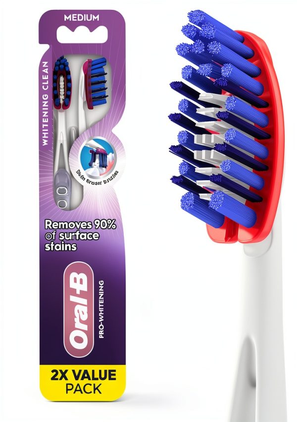 Oral-B Stain Eraser Toothbrush – Original Version 2‑Count Pack-0